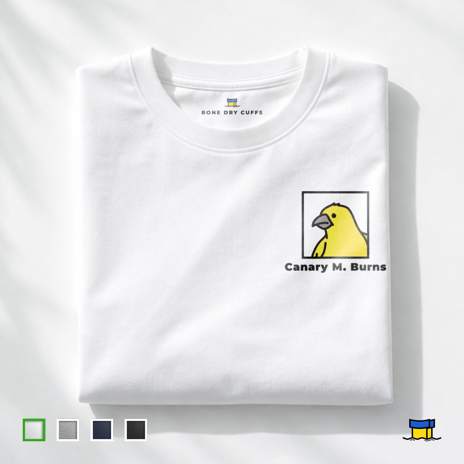 White Canary M Burns Simpsons T-Shirt