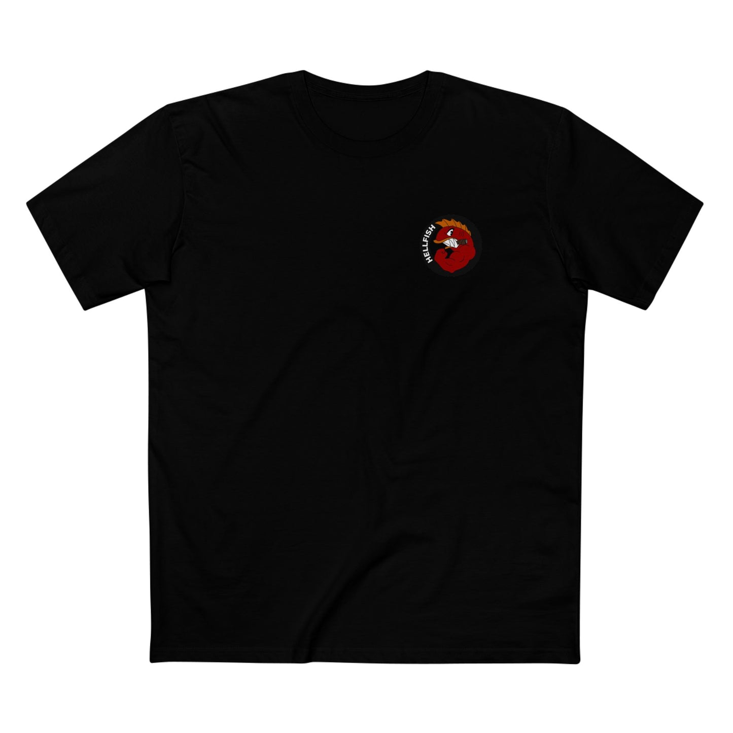 Black Flying Hellfish Simpsons T-Shirt