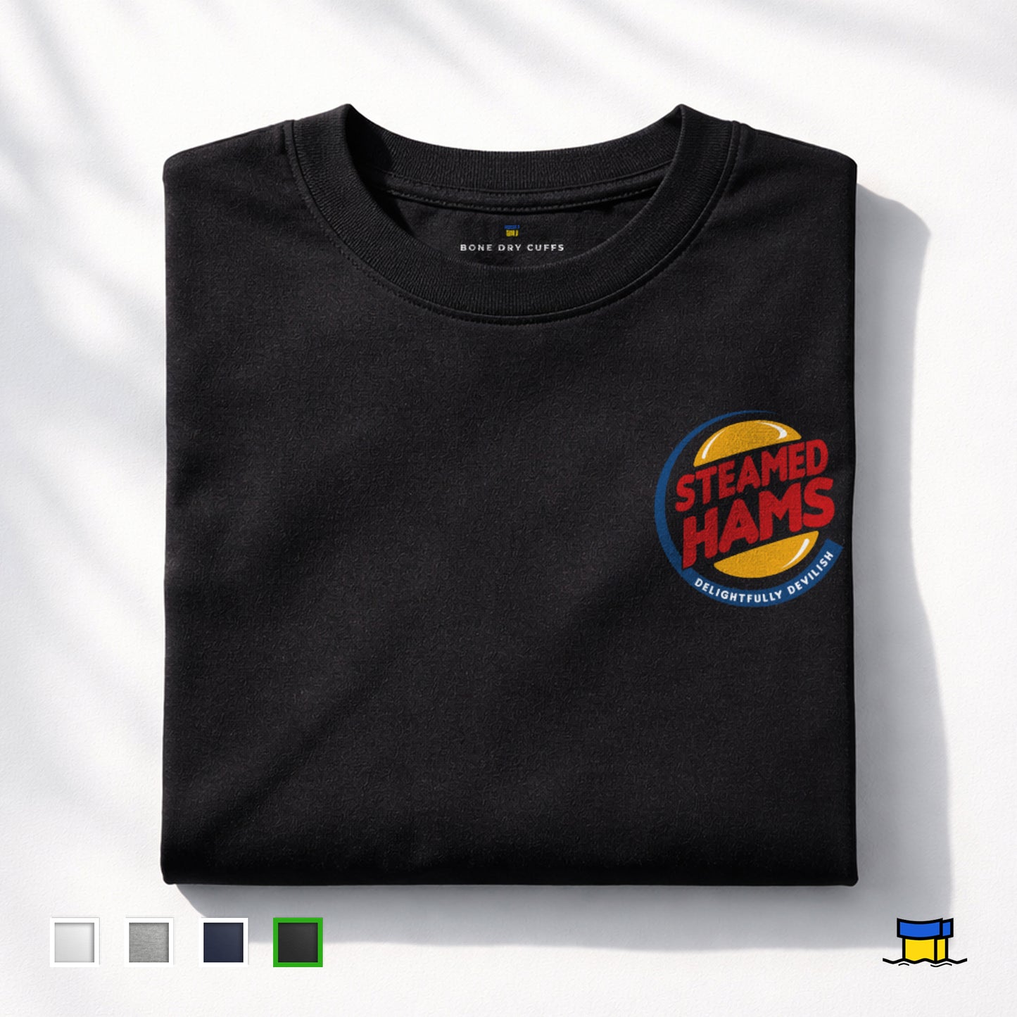 Black Steamed Hams Simpsons T-Shirt