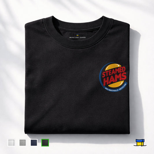 Black Steamed Hams Simpsons T-Shirt
