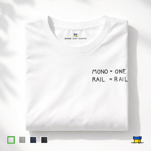 Folded White Monorail Simpsons T-Shirt